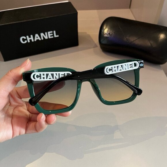 CHANEL Women\'s Green Sunglasses main image 5
